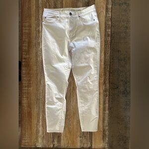 Articles Of Society Women's White "Grange Hill' Skinny Stretch Jeans, Size 29